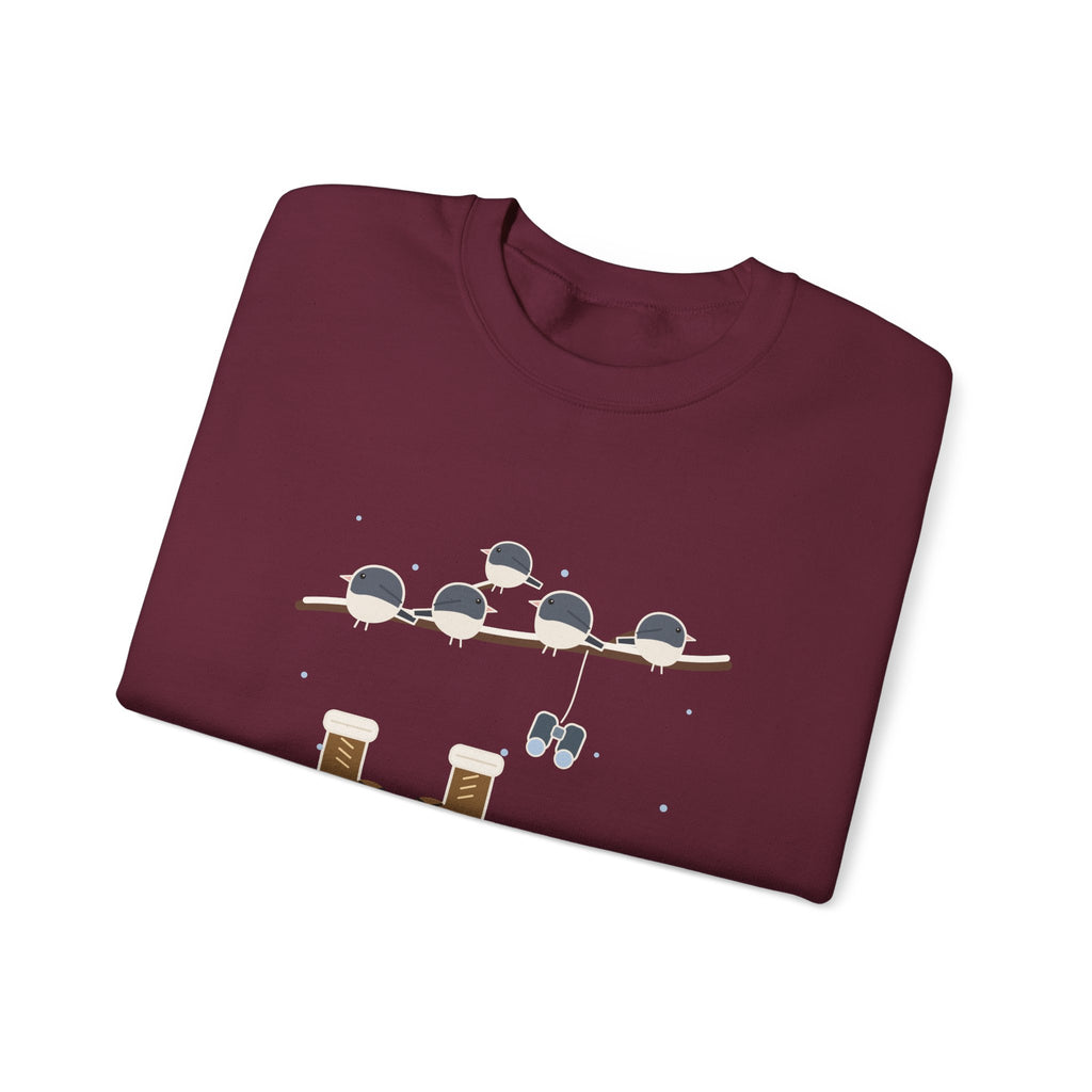 Winter Birders Crewneck Sweatshirt - Counting Juncos Until My Toes File a Complaint