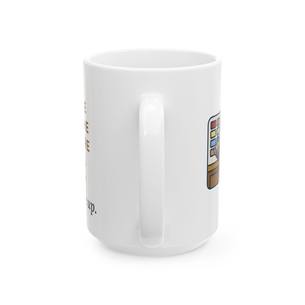 Took Him to the Paint Store for Fun, The Color Matcher Gave Up 15oz Mug, Large Funny Merle Dog Coffee Mug