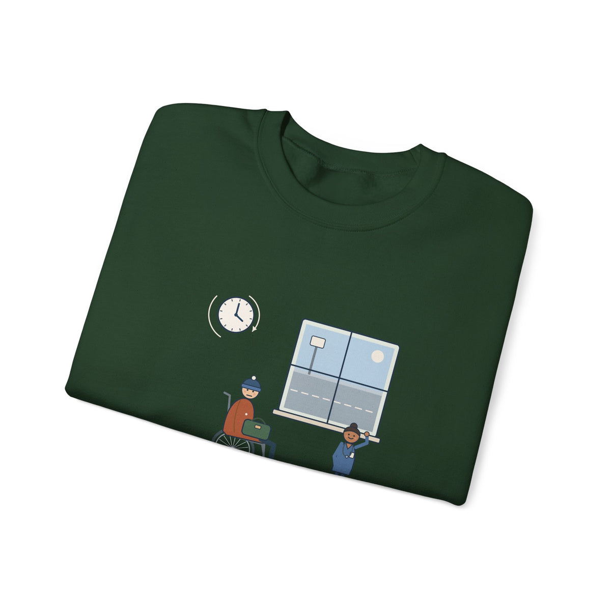 Med-Surg Nurse Crewneck Sweatshirt - The Discharge Is Done. The Ride Is On the Way