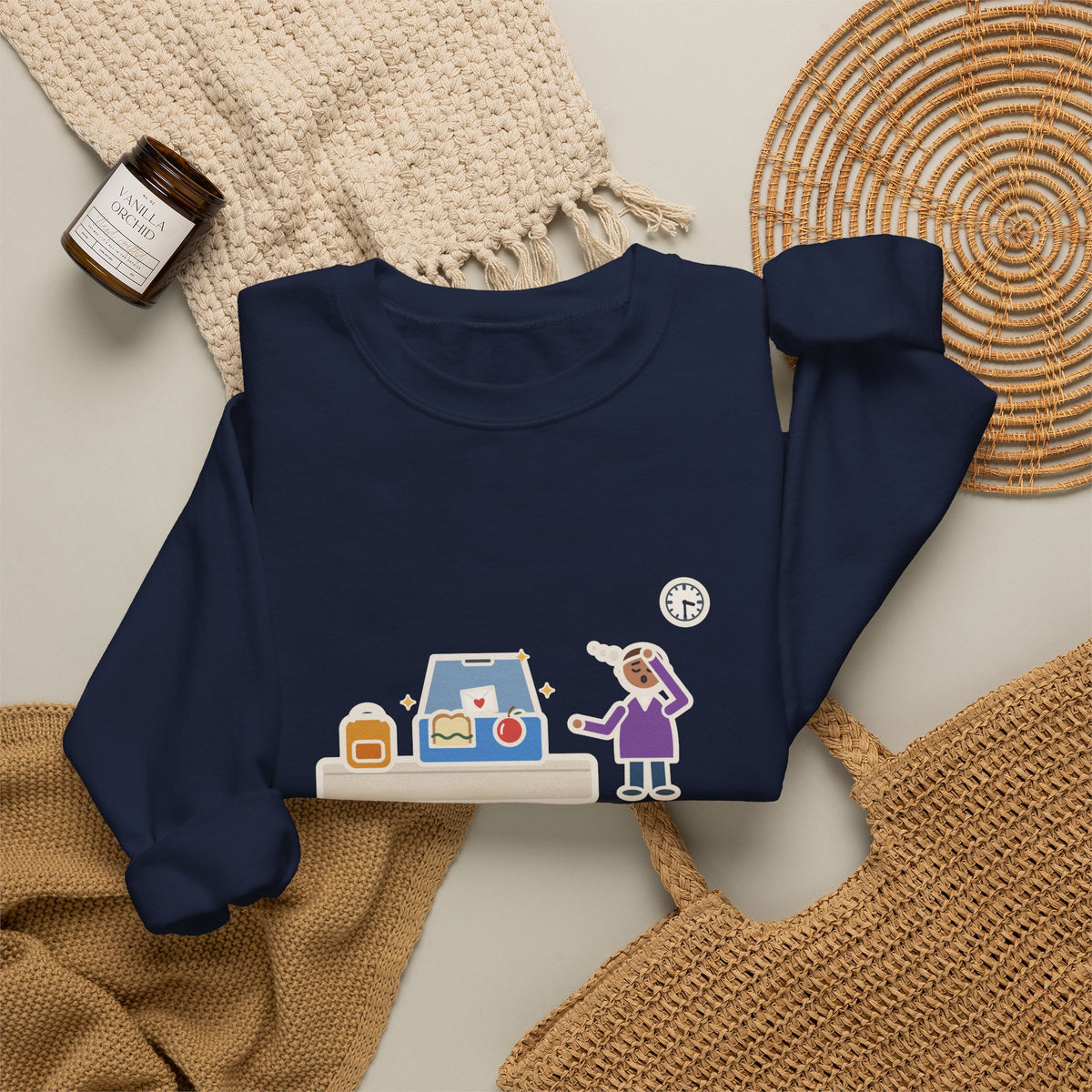 School Lunch Sweatshirt, Packed a Lunch with a Sweet Note, Both Came Home Untouched, Funny Lunchbox Return Crewneck