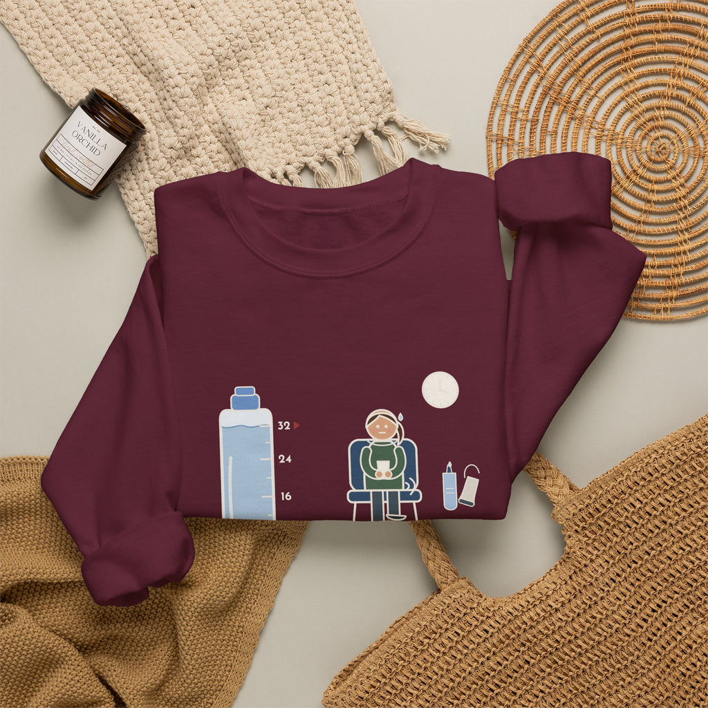 Ultrasound Tech Crewneck Sweatshirt - Drink 32 Ounces. Now Hold It Until I Call You.