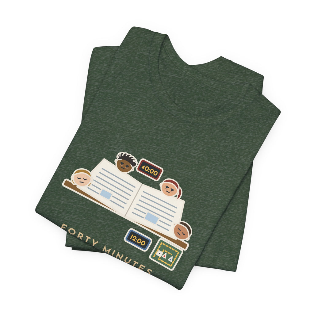 Funny Board Game T-Shirt - Forty Minutes Reading the Rules, Twelve Minutes Playing