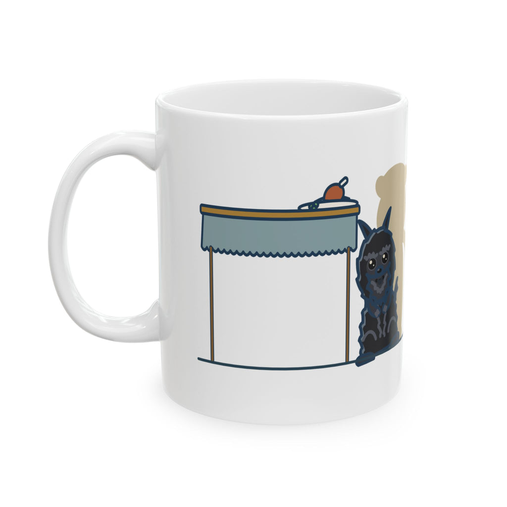 Affenpinscher Coffee Mug - Sits Up at Dinner Like a Tiny Bear
