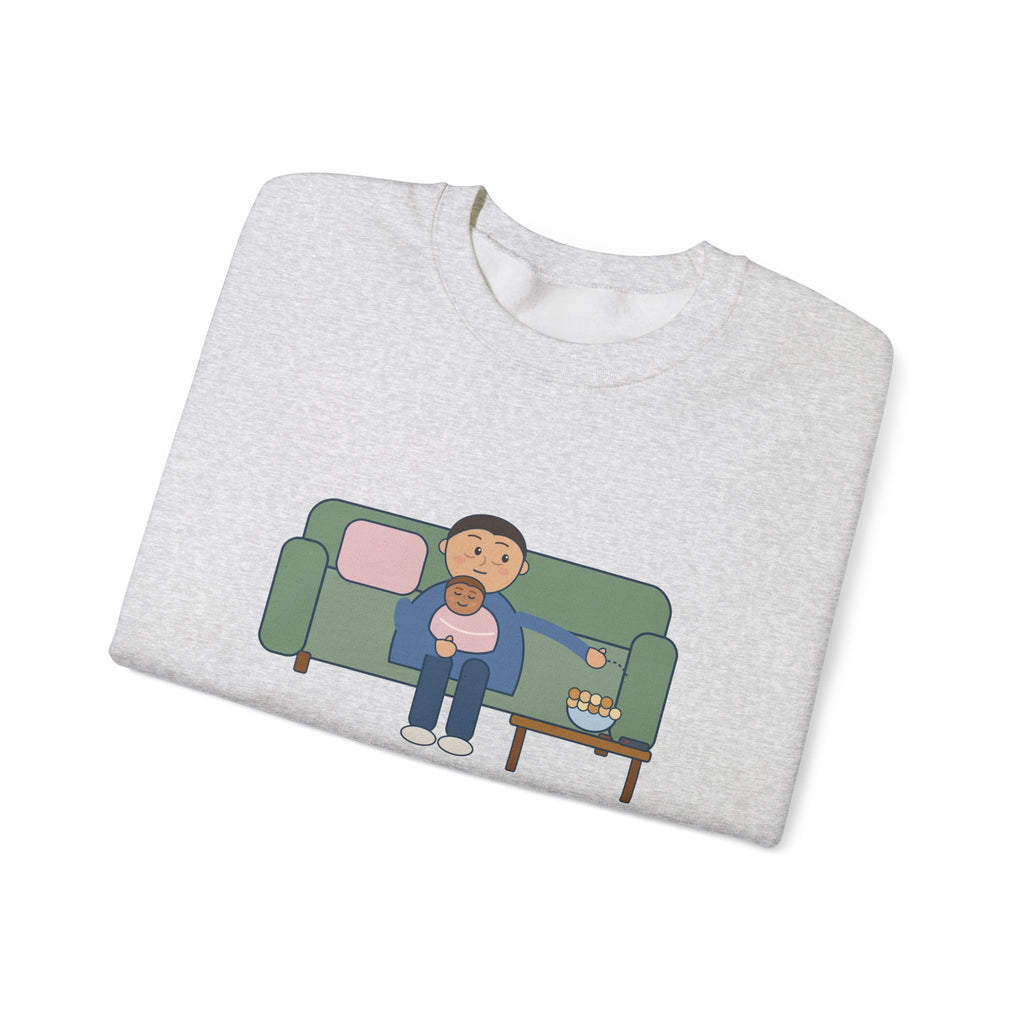New Parent Crewneck Sweatshirt - Pinned Under a Contact Nap. Send Snacks.