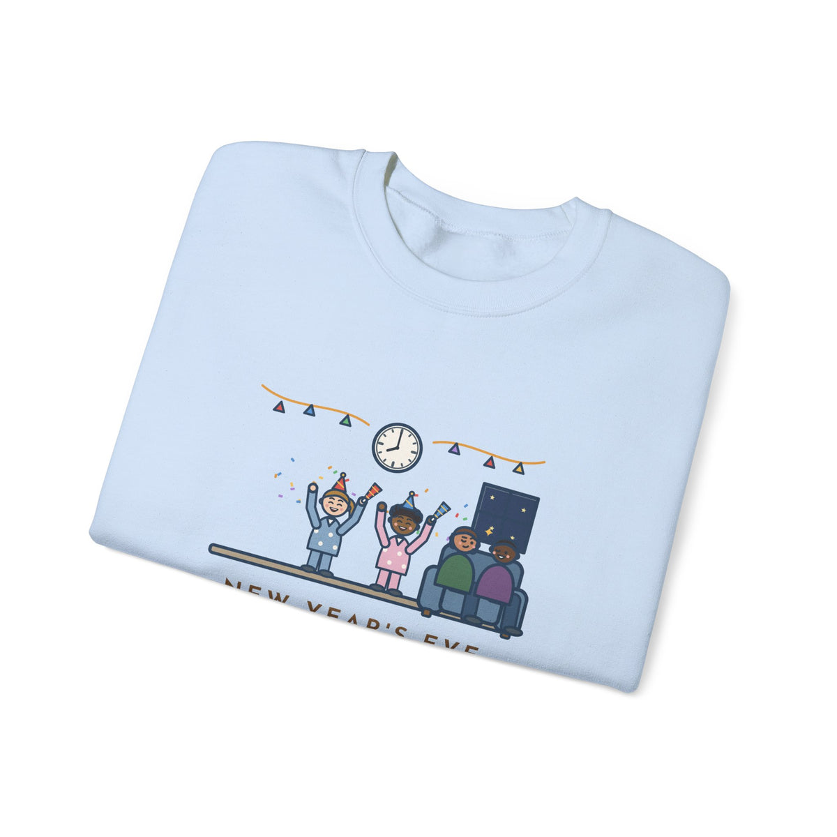 New Year's Eve Sweatshirt, With Little Kids, Counted Down at 8:00 and Called It Midnight, Funny Early Countdown Crewneck