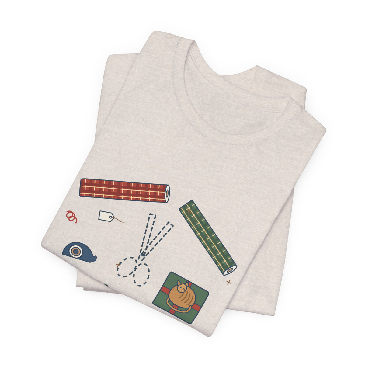 Funny Christmas T-Shirt - Who Has the Scissors? Gift Wrapping Tee