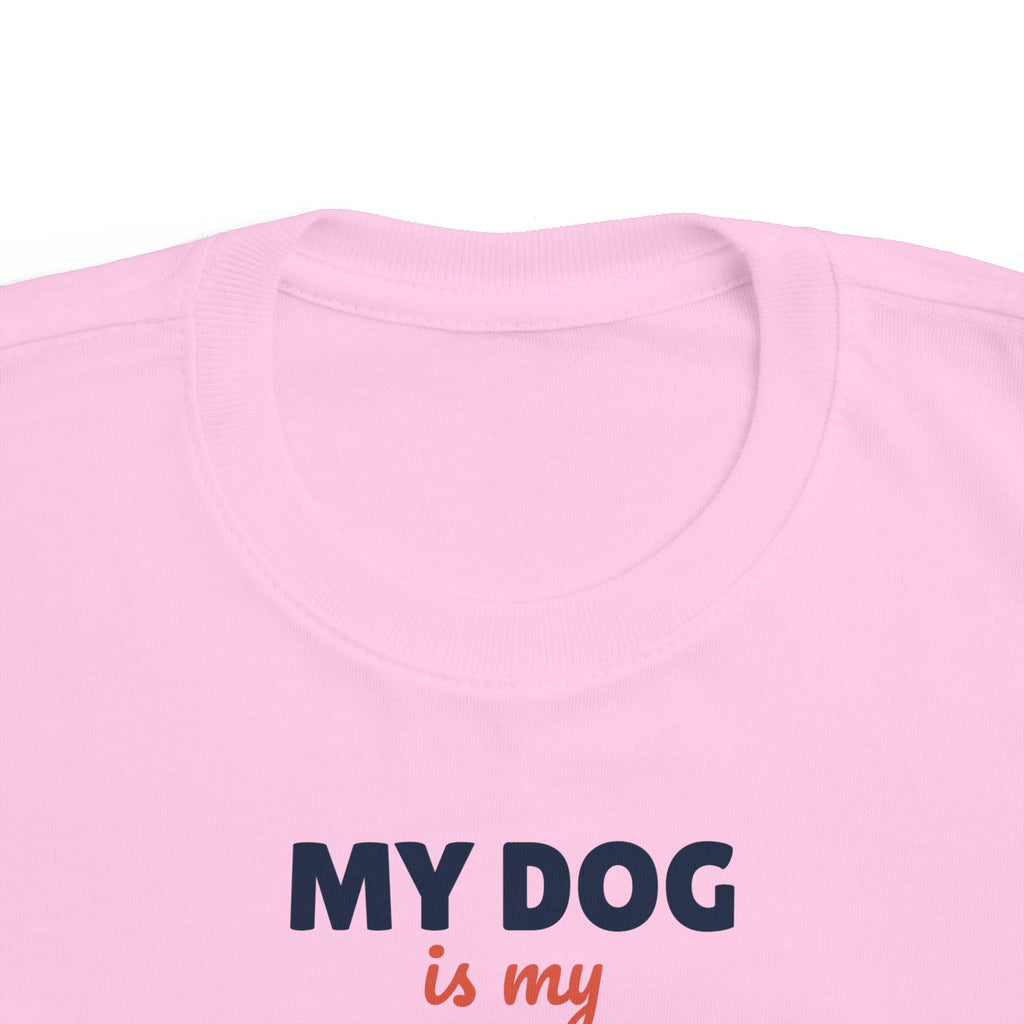 My Dog Is My Sibling Toddler T-Shirt, Funny Dog Lover Kid Tee