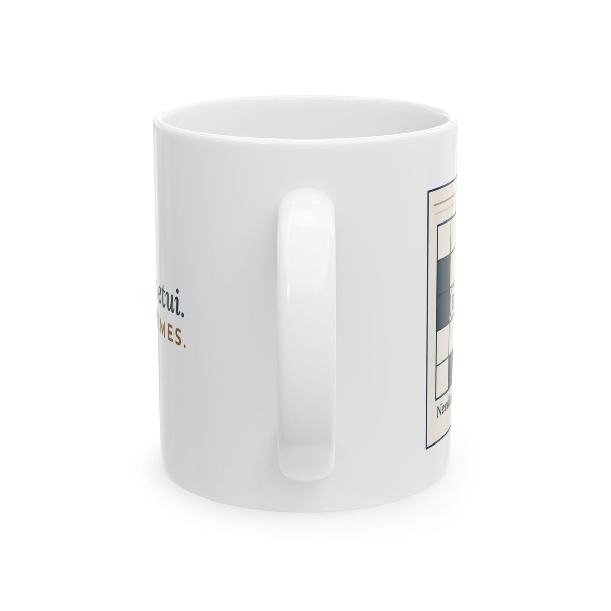 Crossword Puzzles Coffee Mug - Never Owned an Etui. Written It 200 Times. Solver Gift Mug