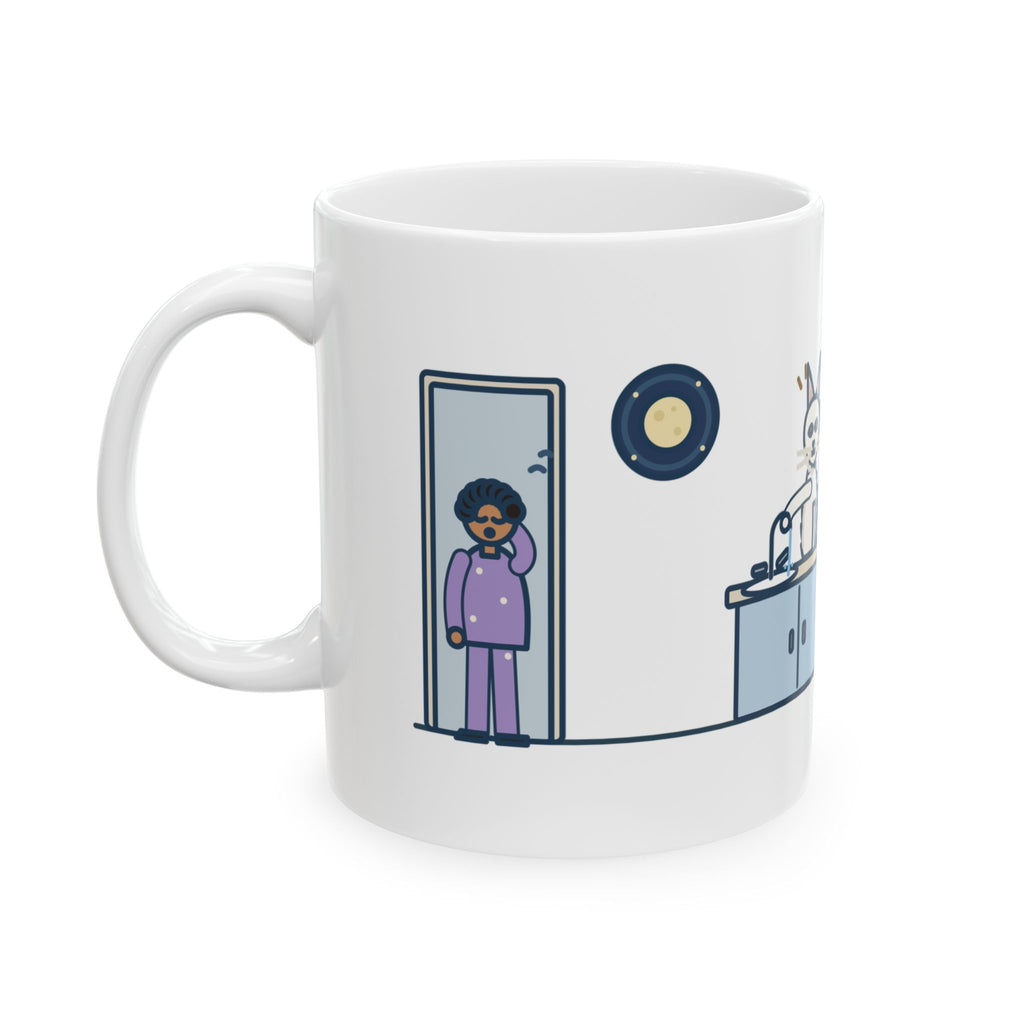 Turkish Angora Cat Mug - Turned On the Bathroom Faucet by Himself at Two A.M. 11oz Coffee Mug