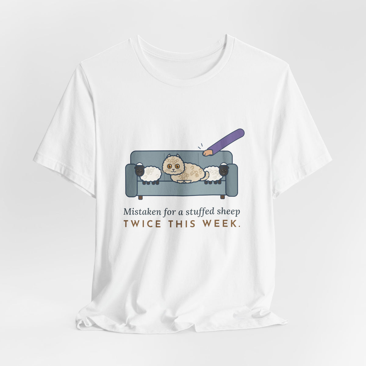 Selkirk Rex Cat T-Shirt - Mistaken for a Stuffed Sheep Twice This Week