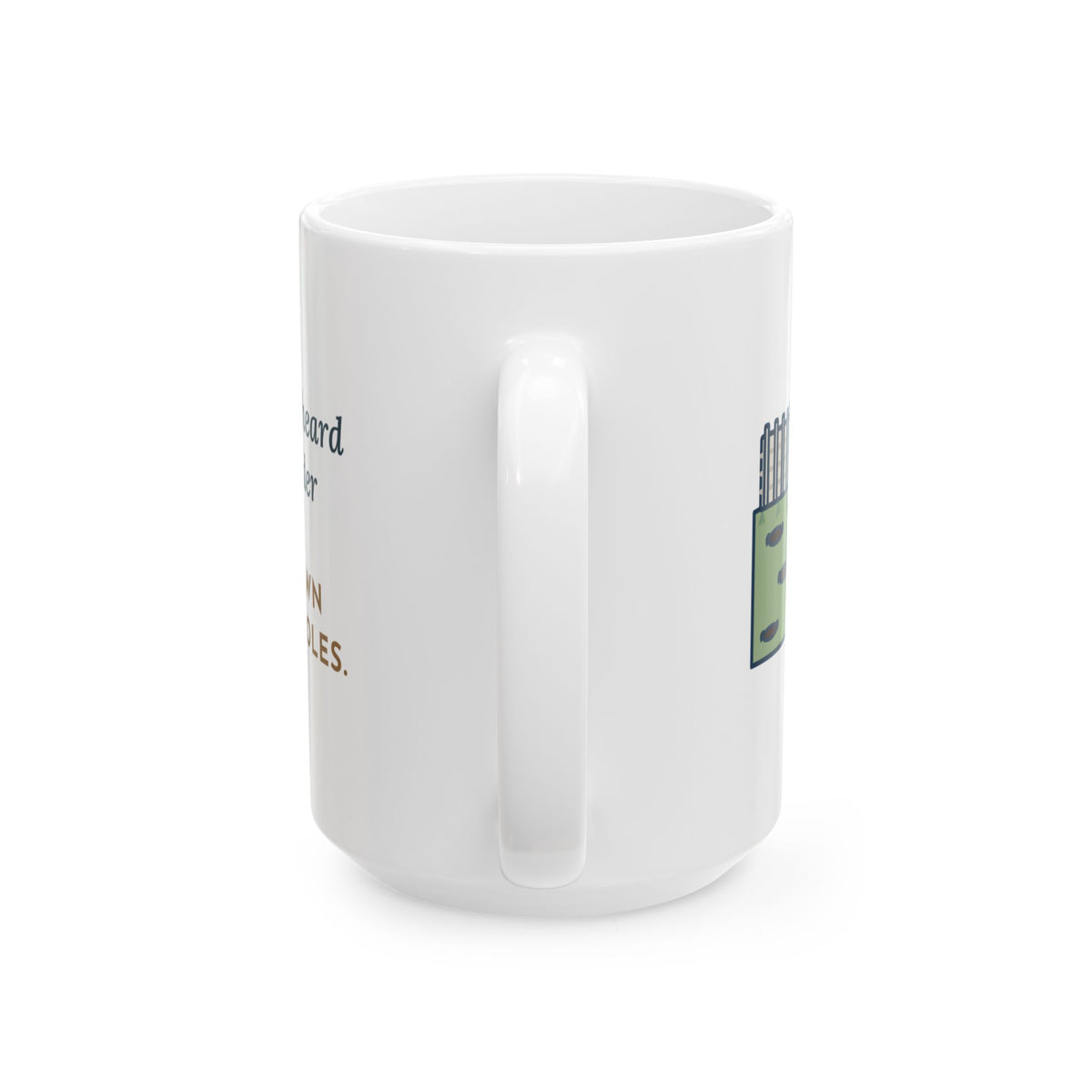 Large Border Terrier Mug 15oz - Dug Twelve Holes After One Mole