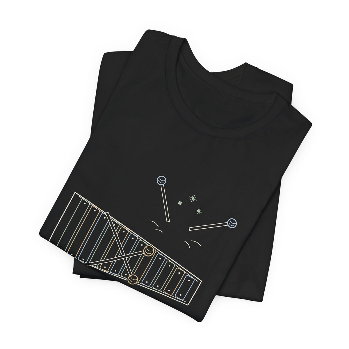 Elementary Music Teacher T-Shirt - Mallets Down, Eyes Up. Xylophone Classroom Tee