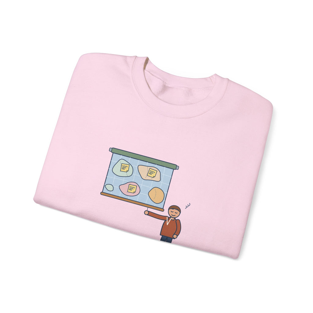 Geography Teacher Crewneck Sweatshirt - Three Countries Renamed Since Printing Classroom Map