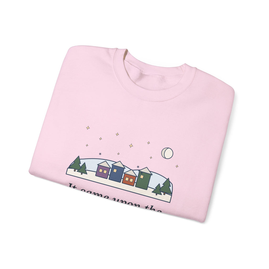 It Came Upon the Midnight Clear Sweatshirt, Christmas Sears Quote Crewneck with Clear Midnight