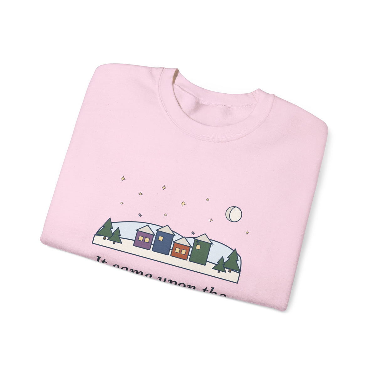 It Came Upon the Midnight Clear Sweatshirt, Christmas Sears Quote Crewneck with Clear Midnight
