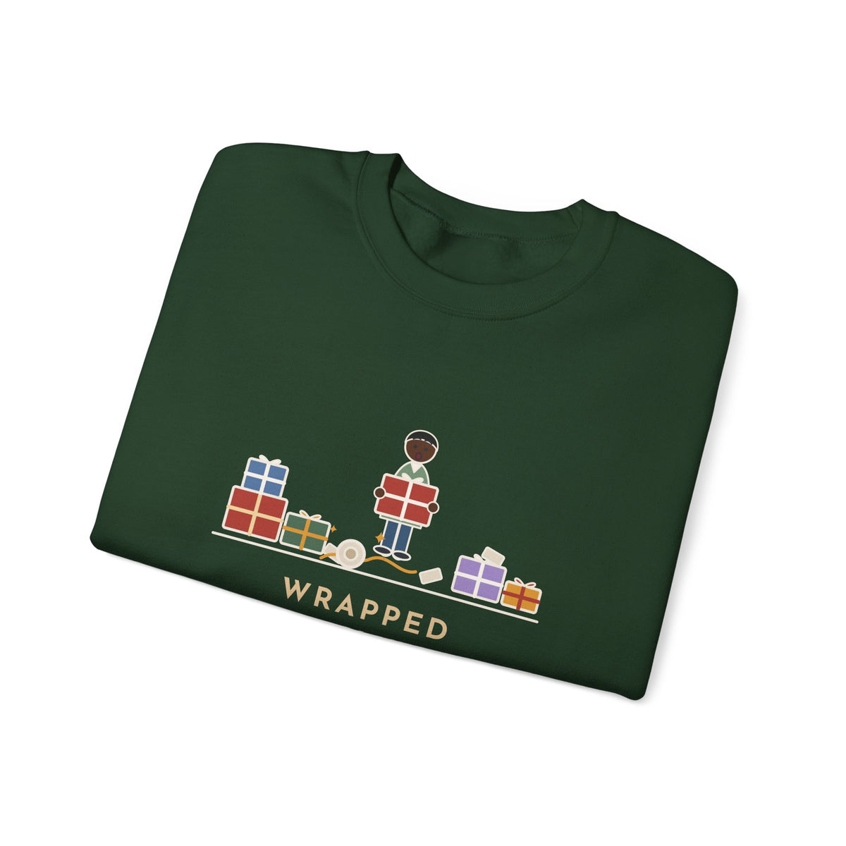 Funny Christmas Crewneck Sweatshirt - The Tape Was Under the Last Gift