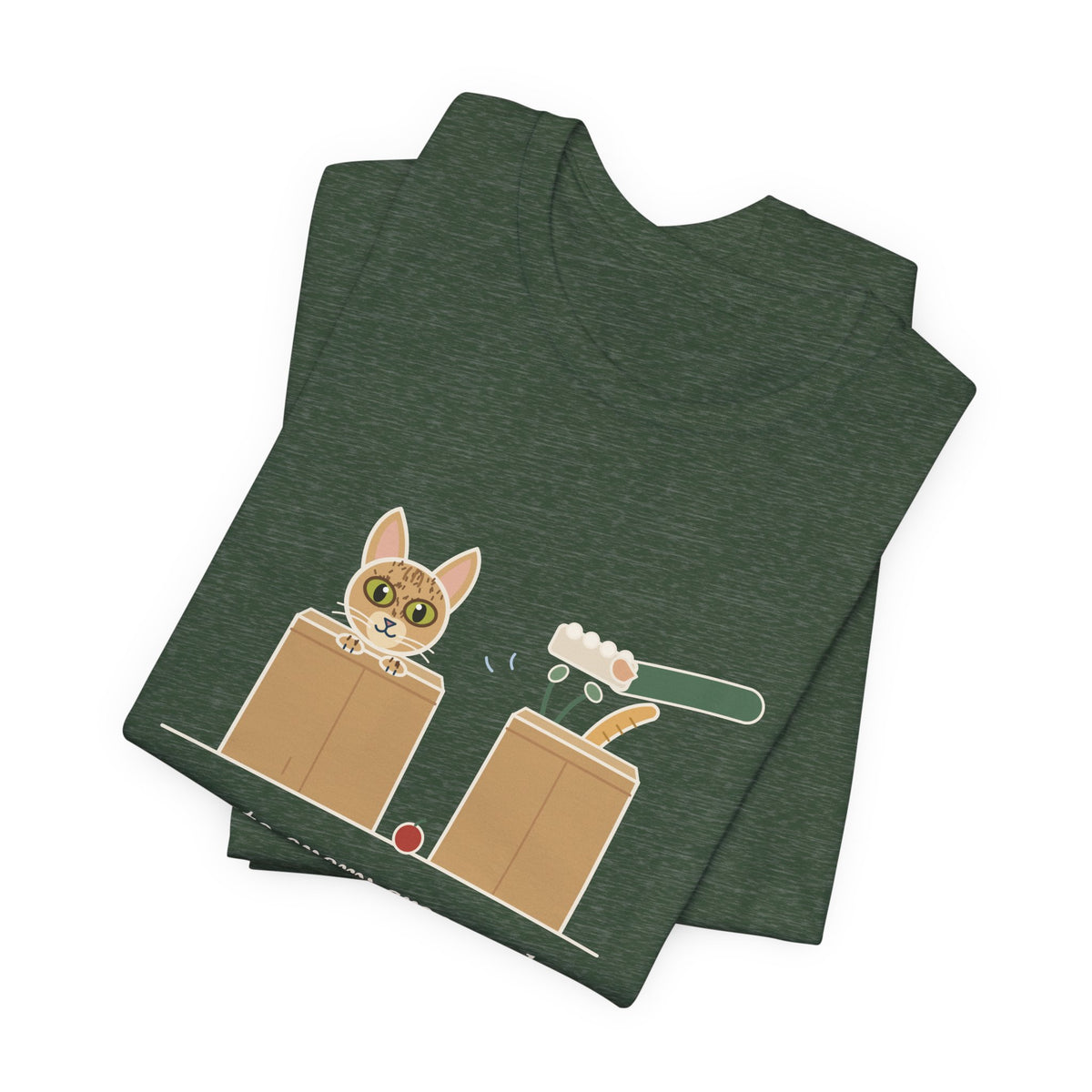 Singapura Cat T-Shirt - Inspects Every Grocery Bag Before It's Unpacked, Funny Cat Tee