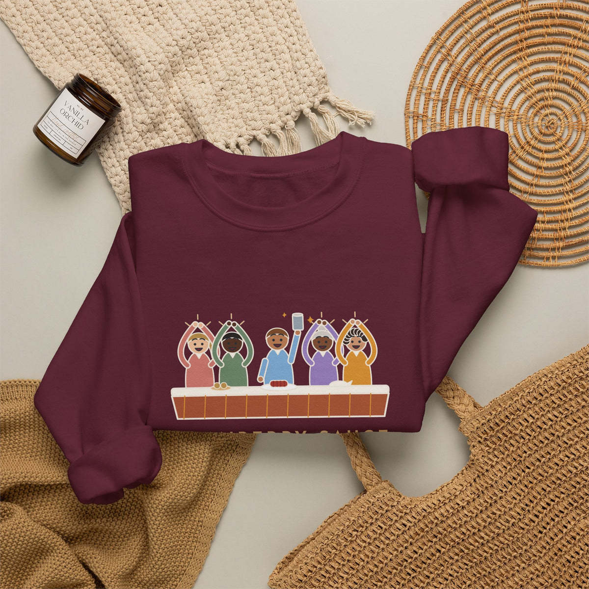 Thanksgiving Sweatshirt, Cranberry Sauce Out of the Can in One Piece, The Table Applauded, Funny Cranberry Ovation Crewneck