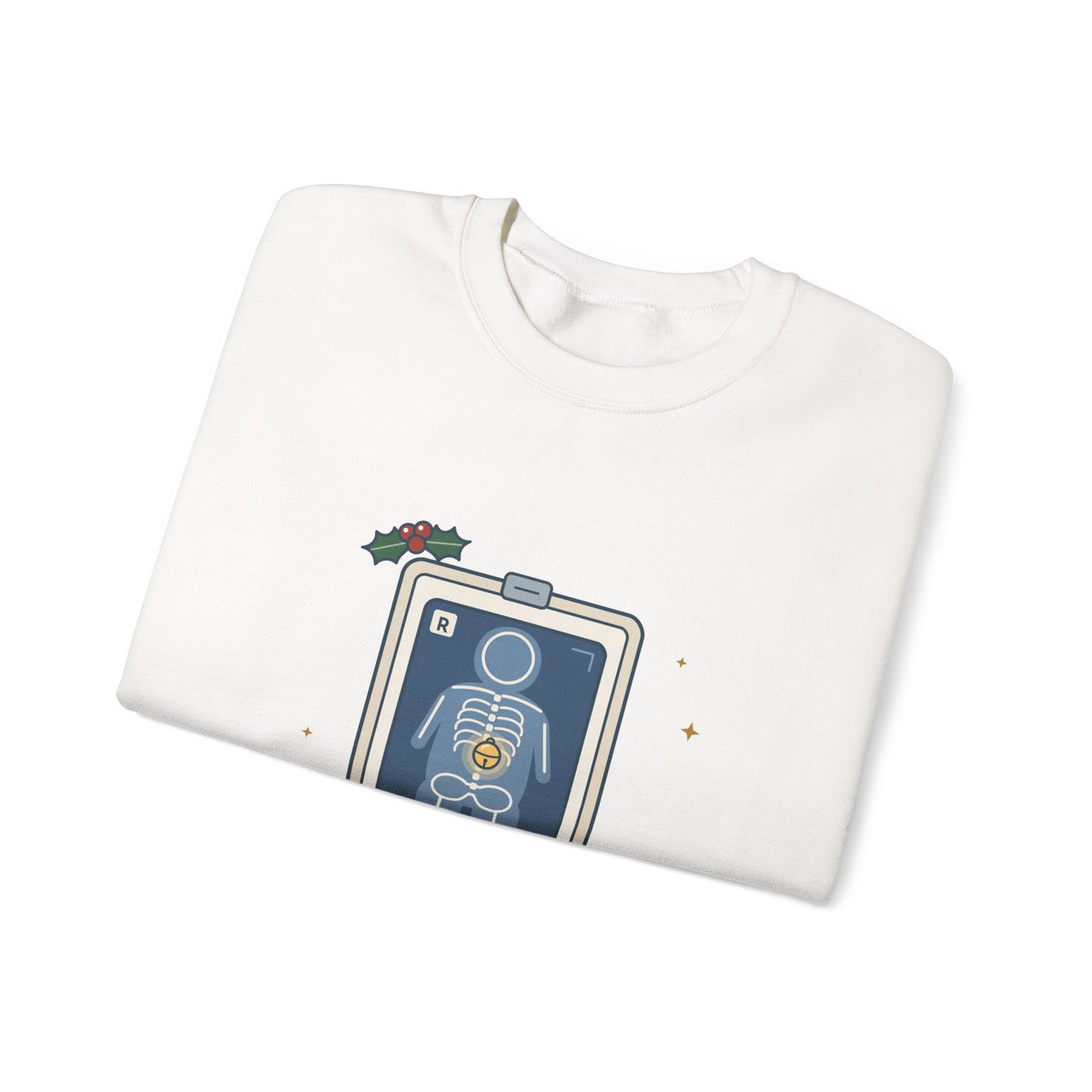 Peds ER Nurse Christmas Crewneck Sweatshirt - The X-Ray Shows One Jingle Bell