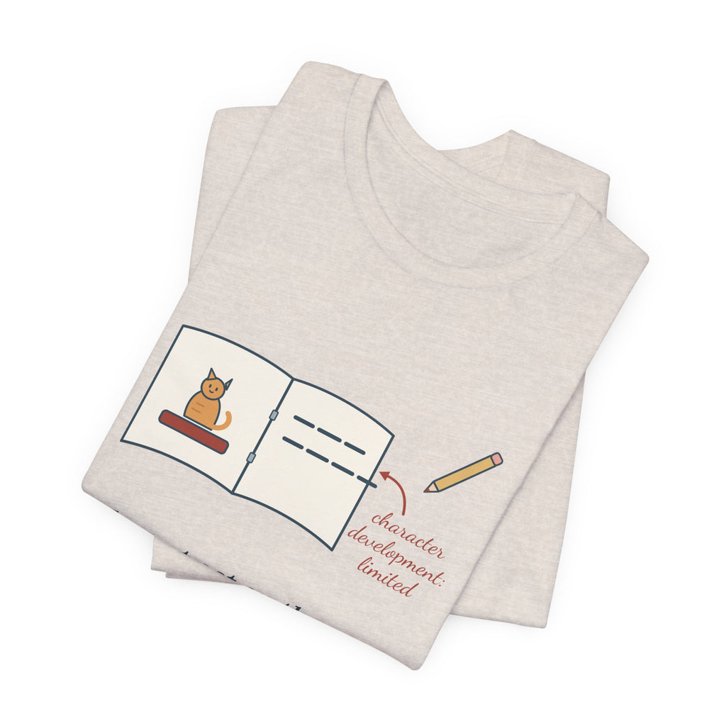 Reading Specialist T-Shirt - The Cat Sat on the Mat. That's the Whole Plot. Teacher Tee