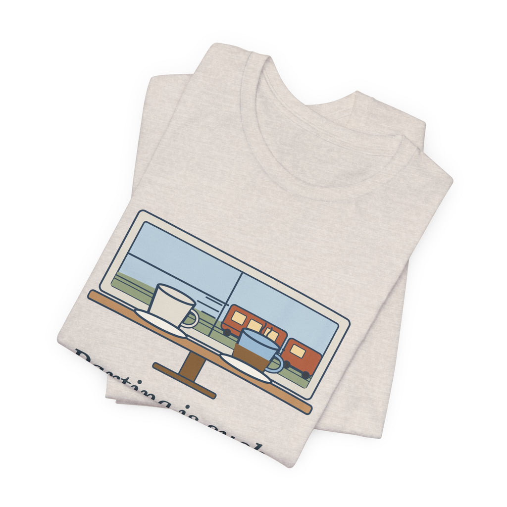 Shakespeare Quote T-Shirt, Parting Is Such Sweet Sorrow, Literary Cafe Window Tee