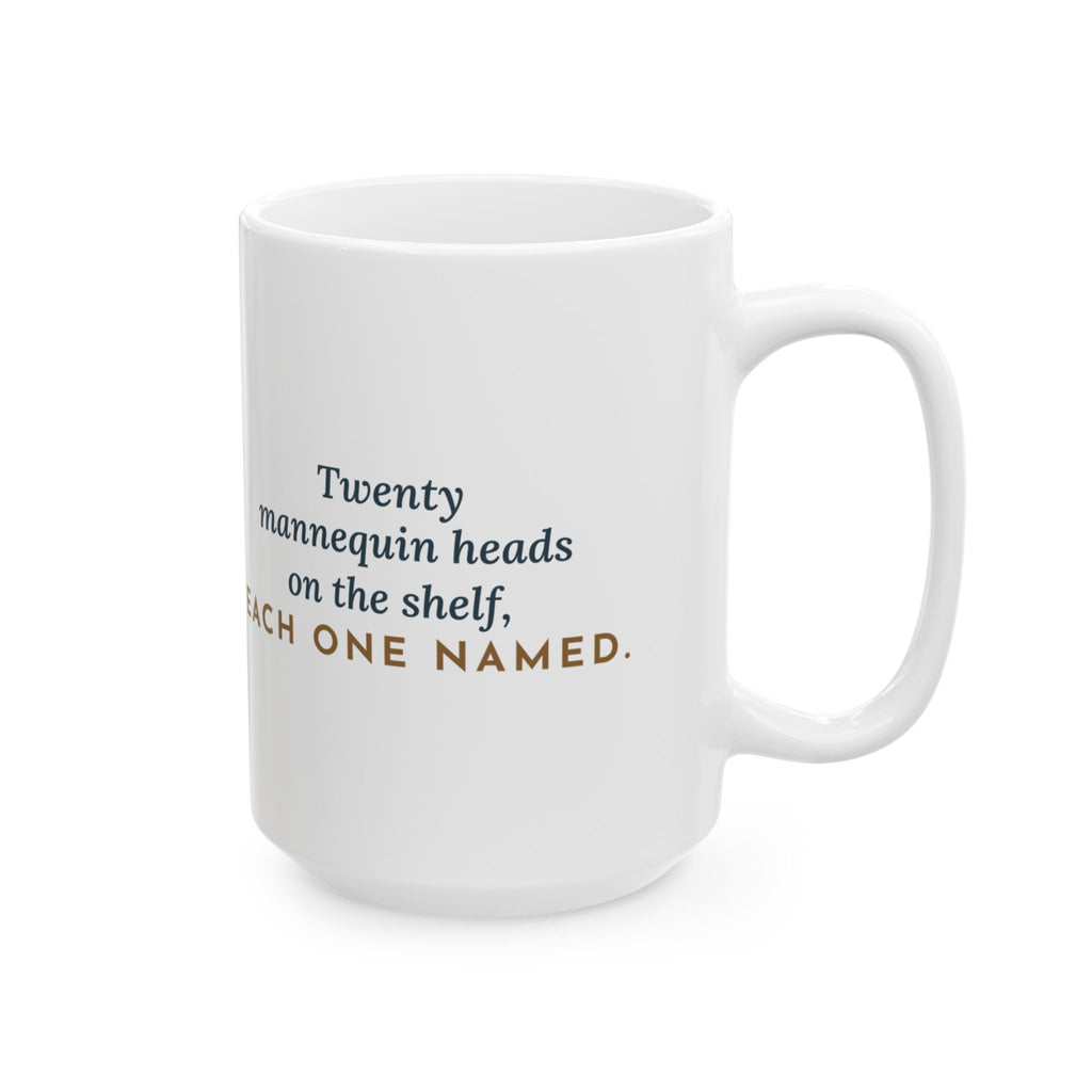 Large 15oz Cosmetology Instructor Mug - Each Mannequin Head Named