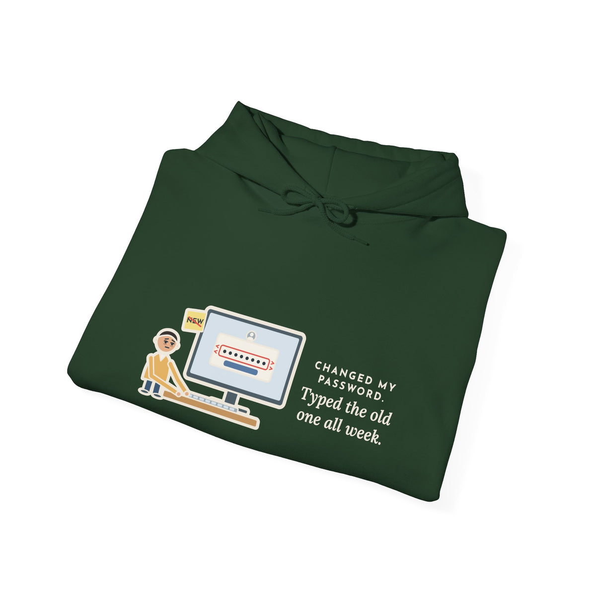 Funny Password Hoodie, Changed It, Typed the Old One All Week