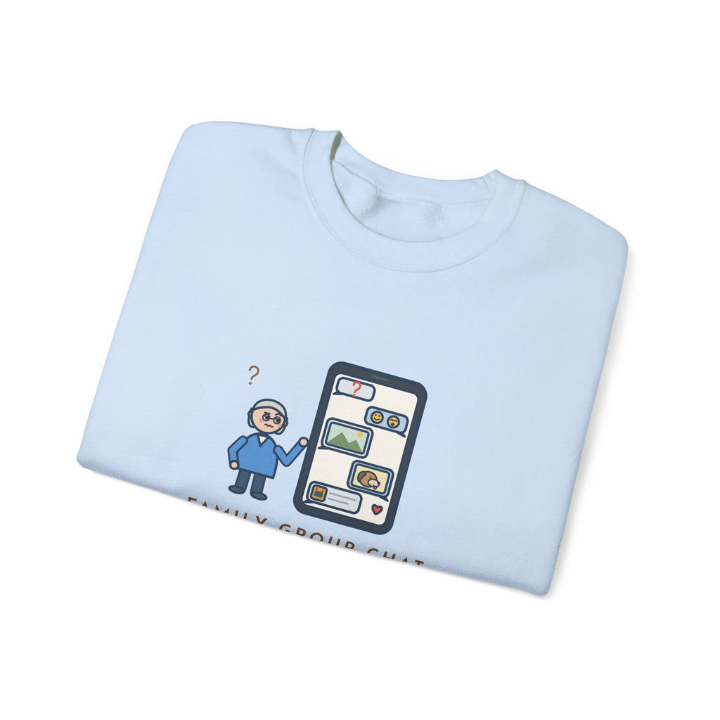 Mom Sweatshirt, Asked a Yes-or-No Question, Forty-Two Replies and Zero Answers, Funny Phone Thread Crewneck