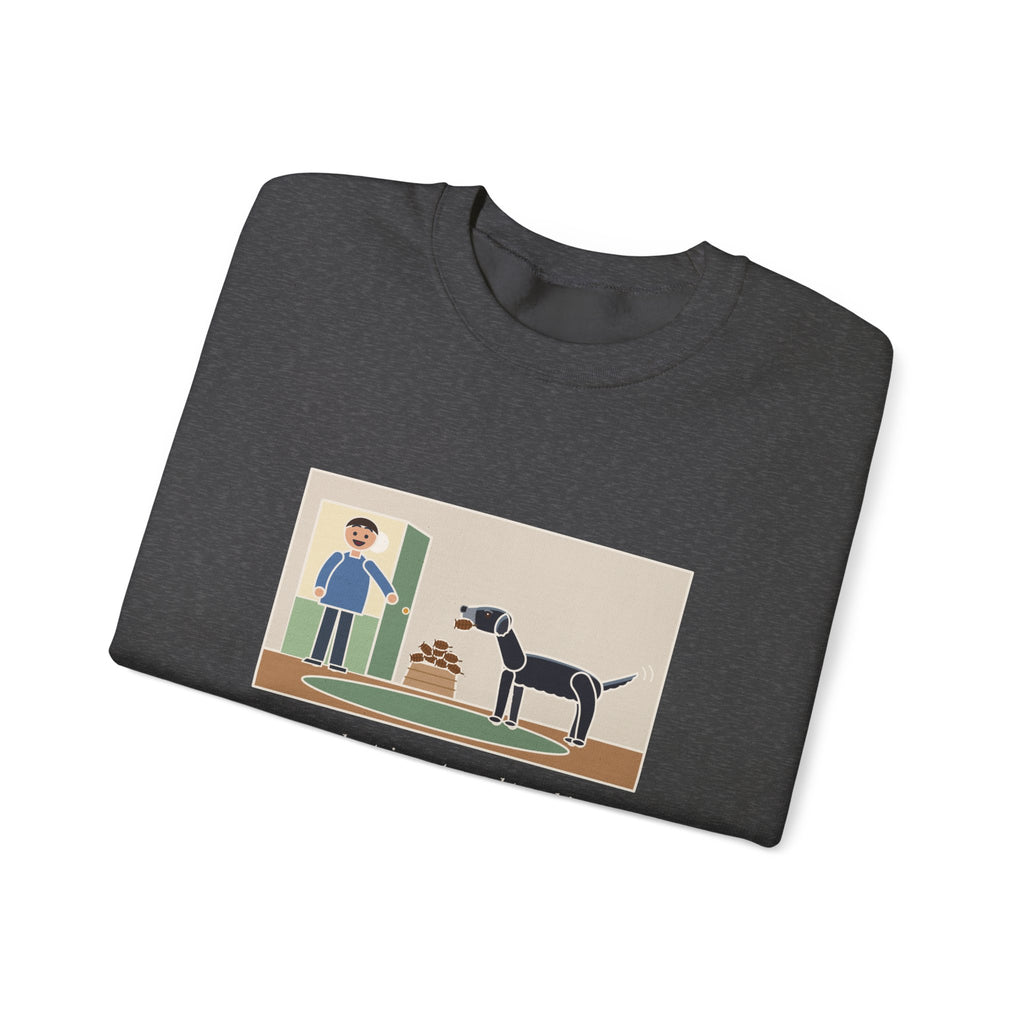 Flat-Coated Retriever Sweatshirt, Turned Ten This Year, Still Brings a Pinecone to the Door Every Time, Funny Homecoming Crewneck