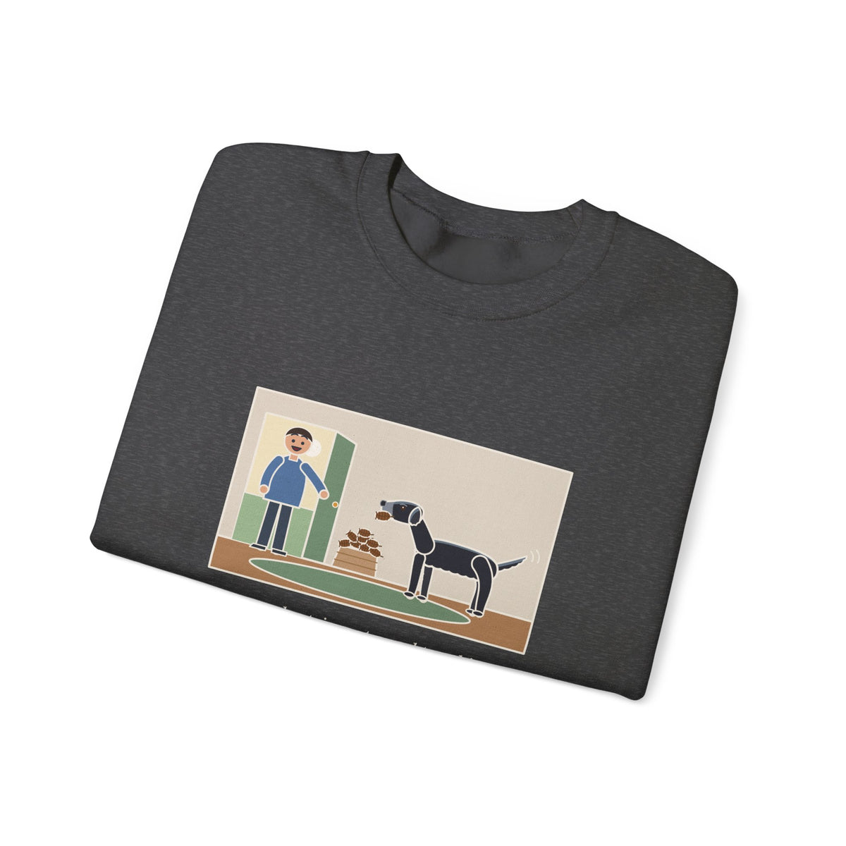 Flat-Coated Retriever Sweatshirt, Turned Ten This Year, Still Brings a Pinecone to the Door Every Time, Funny Homecoming Crewneck
