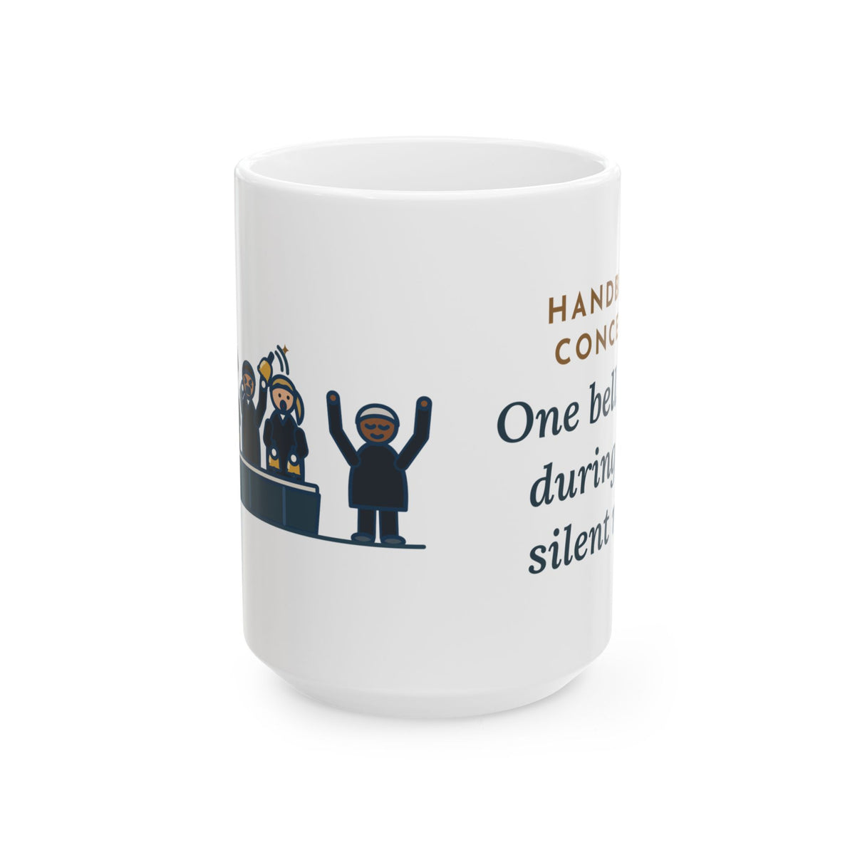 Large Handbell Choir Mug 15oz - The Silent Rest That Wasn't Silent