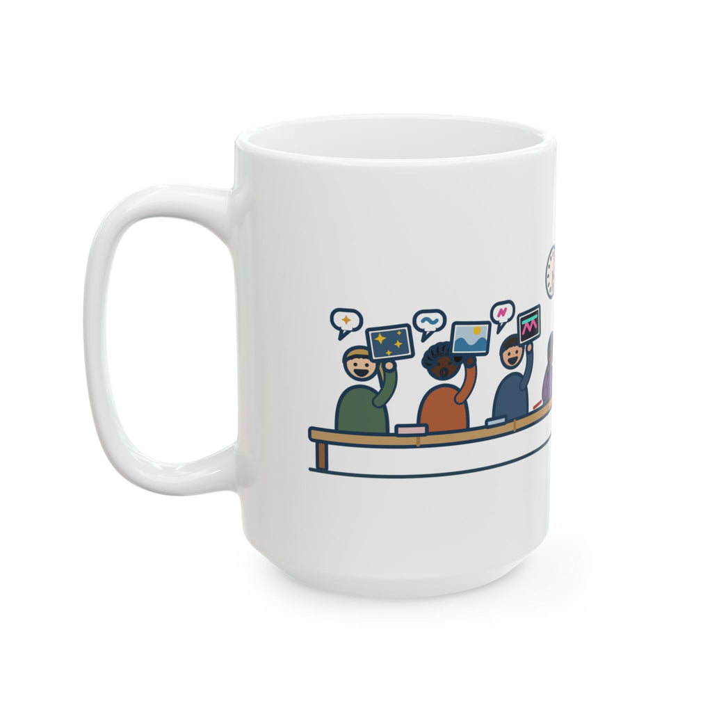 Large Student Council Adviser Mug 15oz - Student Council. Ninety Minutes Debating the Dance Theme.