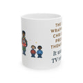Christmas Present Mug, The Kids Wrapped It Themselves, It Was the TV Remote, Funny Coffee Mug 11oz