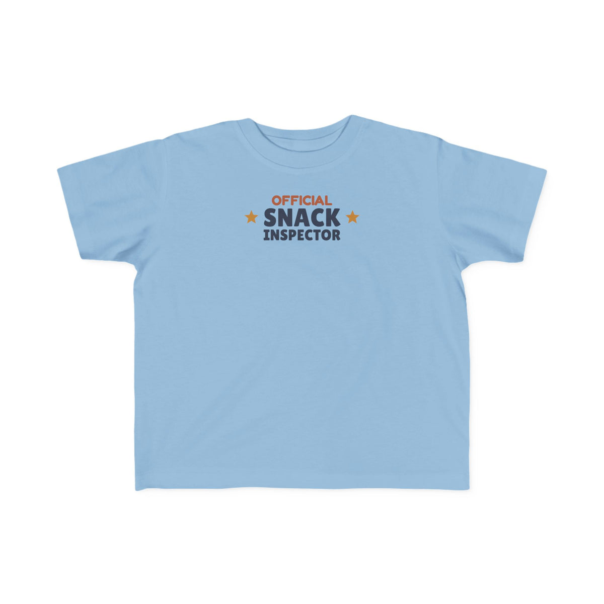 Official Snack Inspector Toddler T-Shirt, Funny Snack Lover Kid Tee