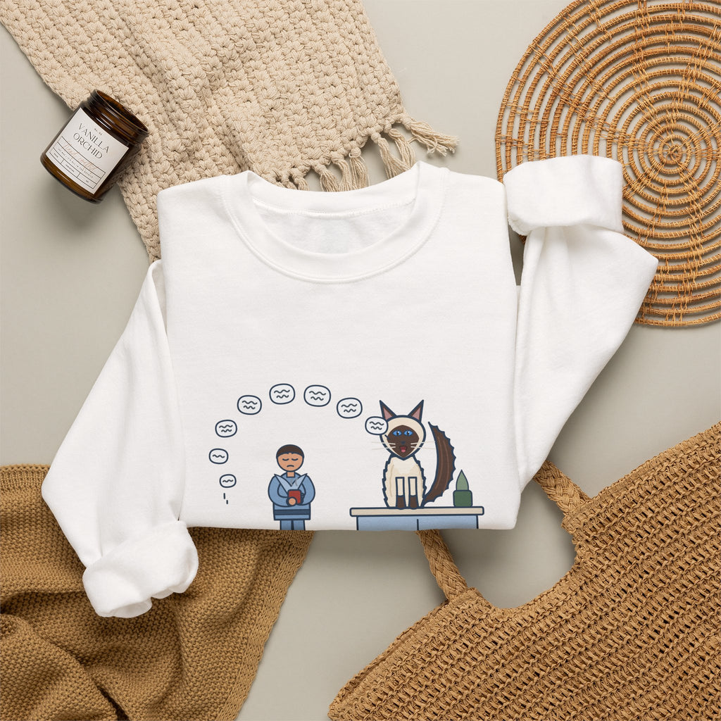 Balinese Cat Crewneck Sweatshirt - The Balinese Replied for Ten Minutes