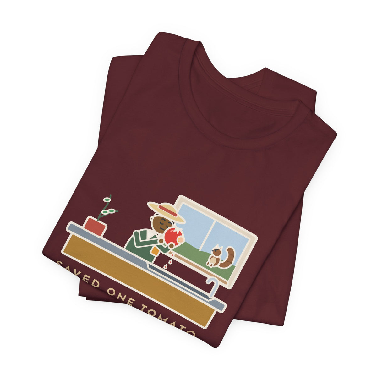 Funny Gardener T-Shirt, Saved One Tomato From the Squirrels, Sink Tomato Tee