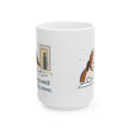 Large 15oz Saint Bernard Winter Mug - Inside Dog Until the First Big Snow - Snowy Morning Coffee Mug