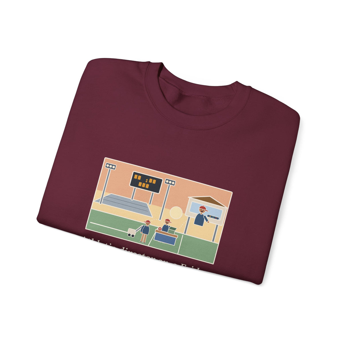 Athletic Director Sweatshirt, On a Friday, Lined the Field, Sold the Tickets, Then Ran the Clock, Funny Game Night Crewneck