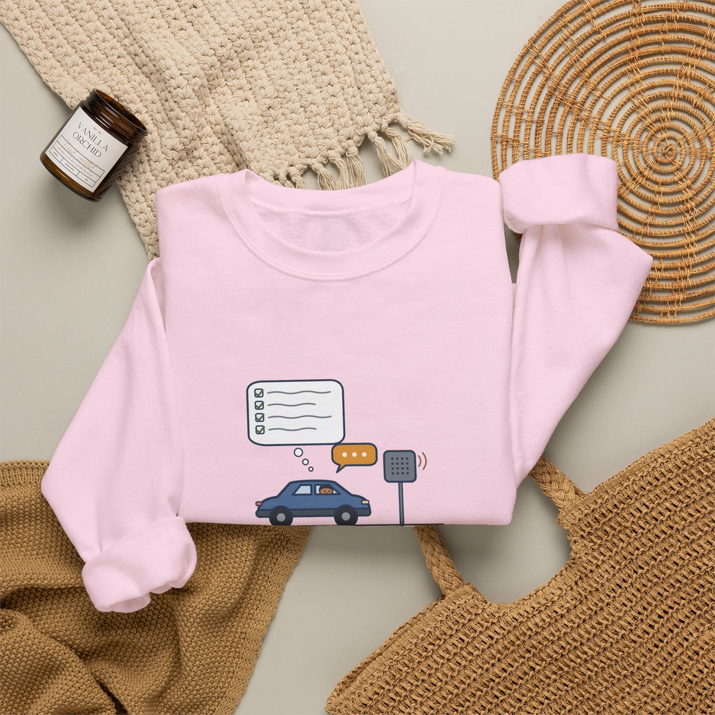 Funny Introvert Crewneck Sweatshirt - Rehearsed the Drive-Thru Order, Said Um