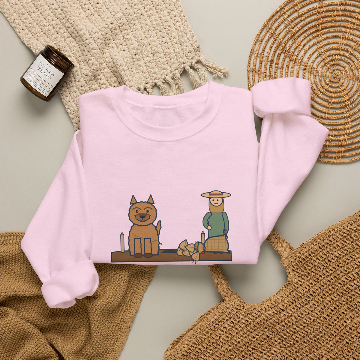 Cairn Terrier Crewneck Sweatshirt - Tulip Bulbs Dug Up an Hour After Planting Gardener Gift