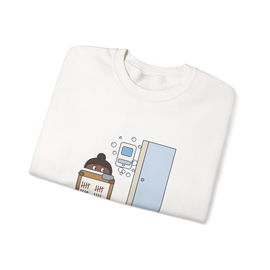 Infection Preventionist Crewneck Sweatshirt - Foam In. Foam Out. I'm Counting.