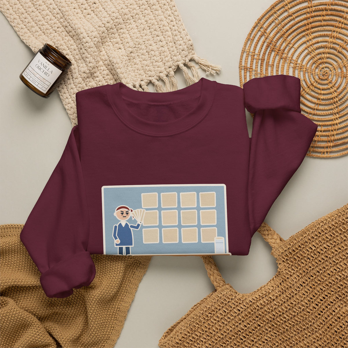 Paint Color Sweatshirt, Spent an Hour Picking One, All Twelve Samples Were Beige, Funny Sample Wall Crewneck