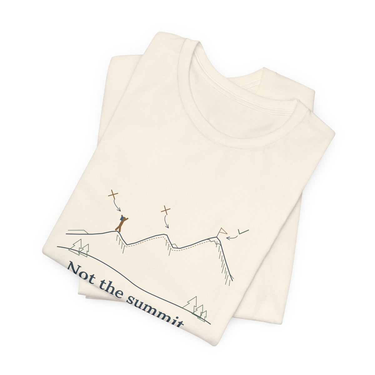 Colorado 14ers T-Shirt - Not the Summit. Not That One Either. Funny Hiking Tee