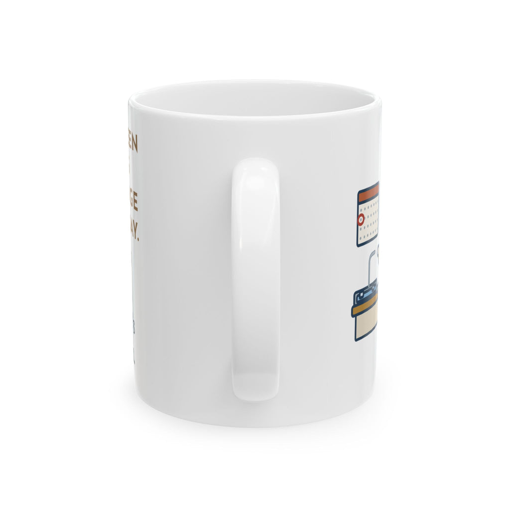 Thanksgiving Mug, Thawing Since Sunday, Still Frozen in the Middle Thursday Morning, Funny Coffee Mug 11oz