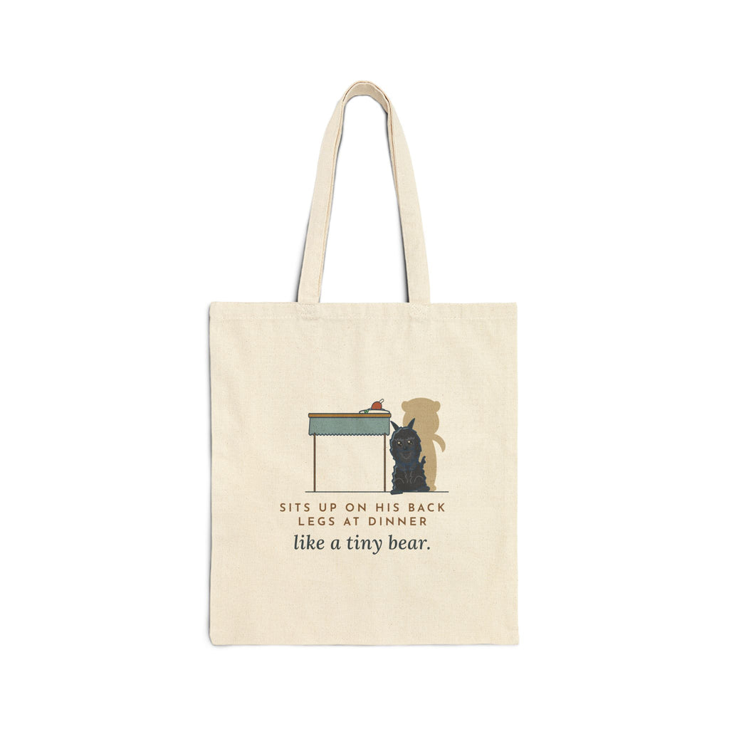 Affenpinscher Tote Bag - Sits Up on His Back Legs Like a Tiny Bear