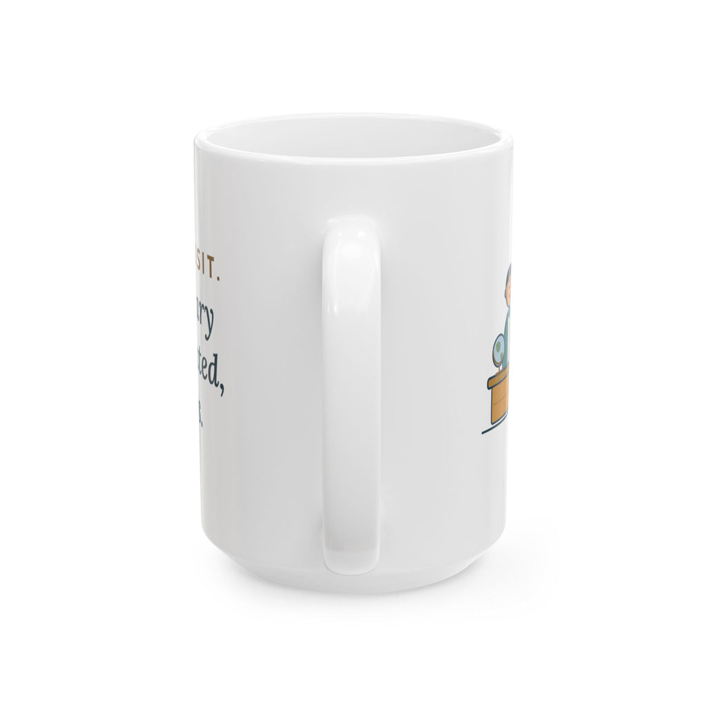 Large 15oz Travel Clinic Nurse Mug - Laminated Itinerary With Tabs