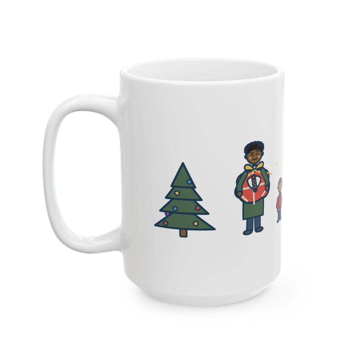 The Kids Wrapped It Themselves, It Was the TV Remote 15oz Mug, Large Funny Christmas Present Coffee Mug