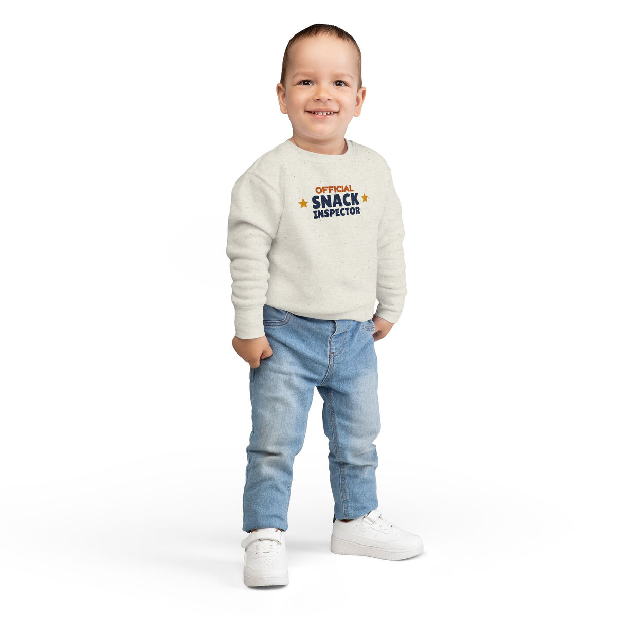 Official Snack Inspector Toddler Sweatshirt, Funny Toddler Crewneck