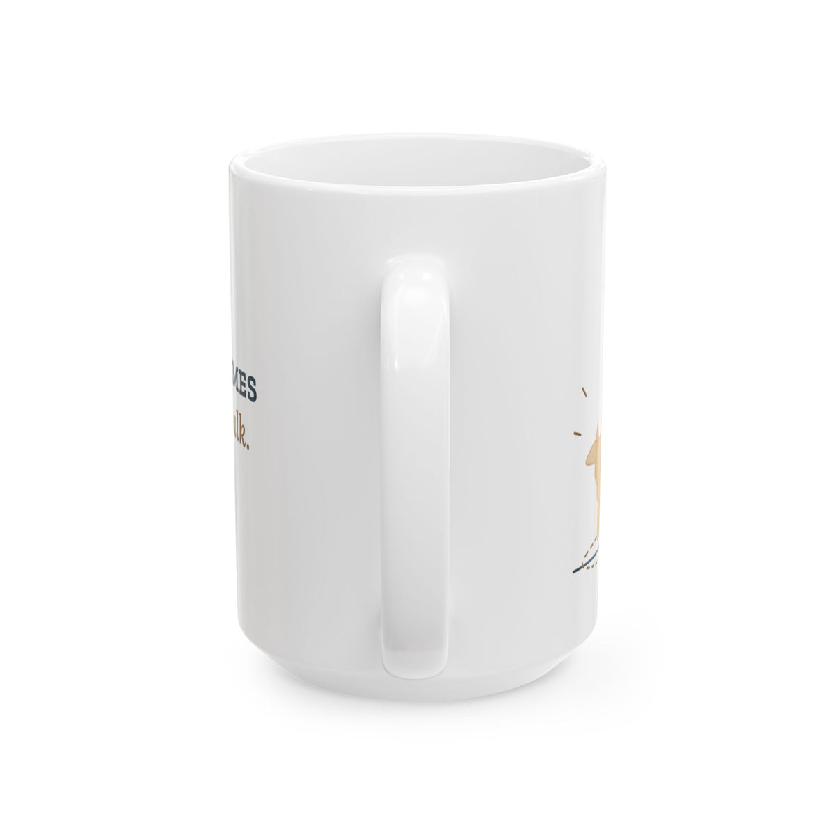 Large 15oz Sheltie Mug - Spins Three Times Before Every Walk