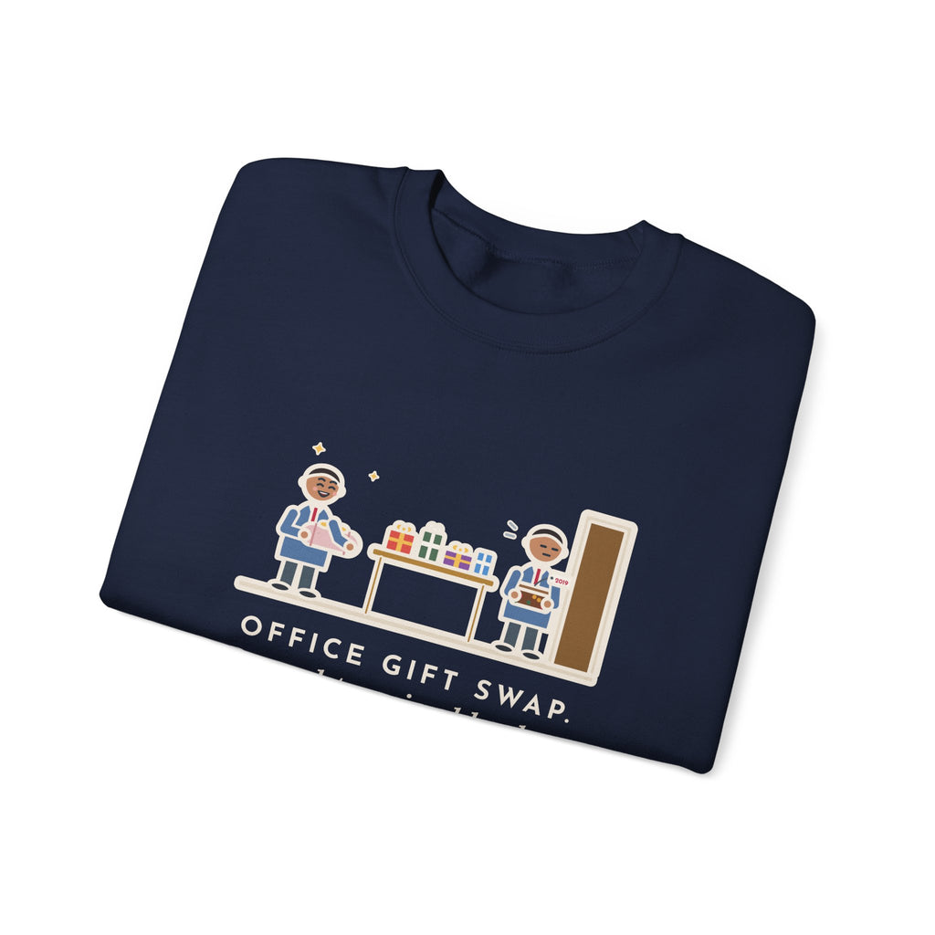 Office Gift Swap Sweatshirt, Brought a Nice Blanket, Went Home with a Fruitcake from 2019, Funny Break Room Swap Crewneck
